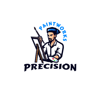 male bearded artist painting canvas on easel