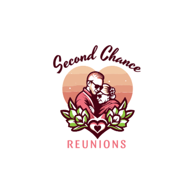 loving senior wedding couple in heart shape