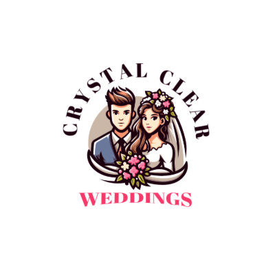 bride and groom with flower bouquet