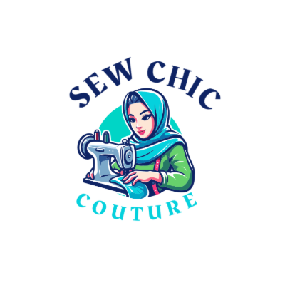 muslim seamstress sewing on vintage machine