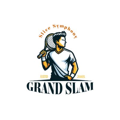 illustration of tennis player with racket