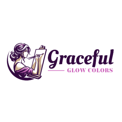 female artist painting on canvas