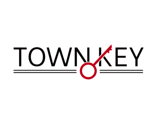 real estate logo template key in text