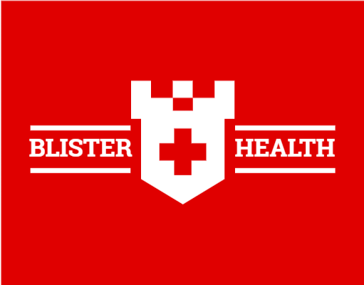 medical logo online shield with cross and pixels