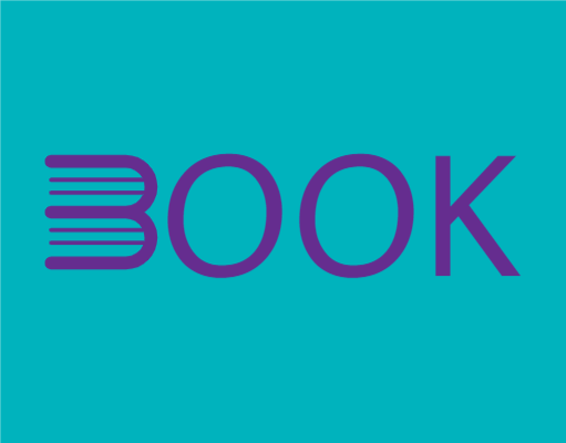 alphabets logo template books in letter B