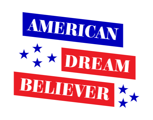 political logo icon stars and text in banners
