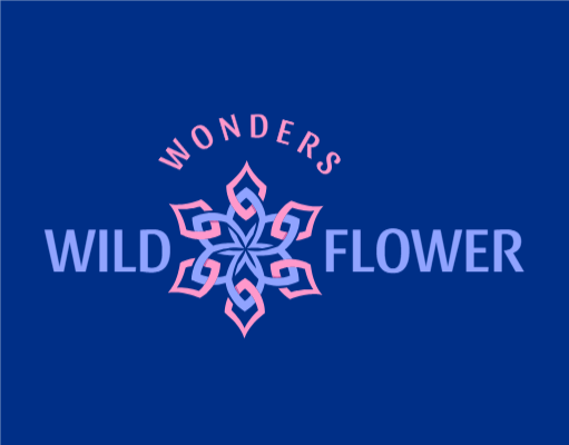 beauty logo line art petals forming flower