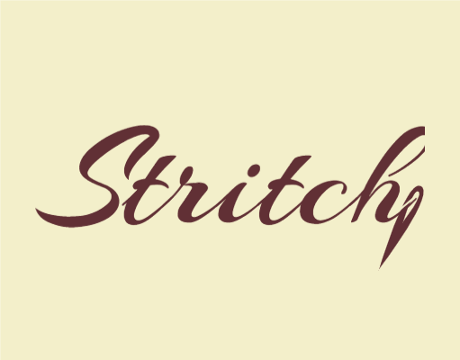 apparel logo sewing needle with text