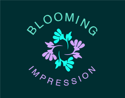 create a beauty logo abstract flowers rotating