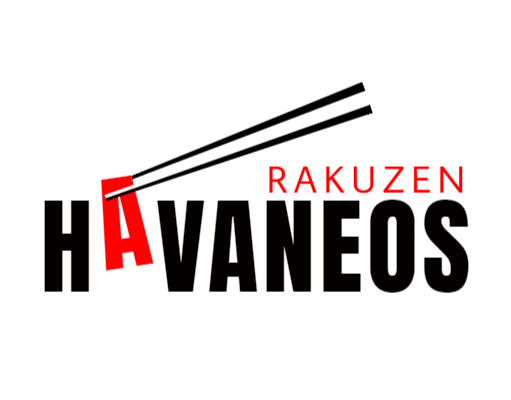 Japanese restaurant logo chopsticks with letter
