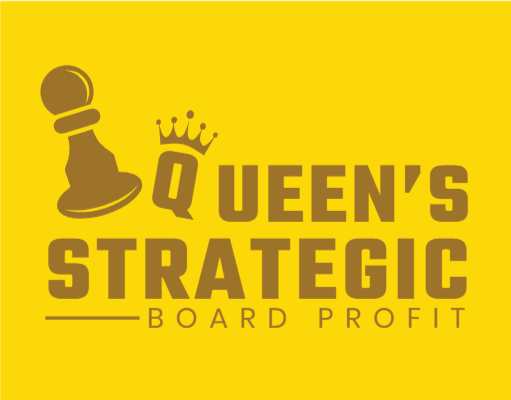 games logo pawn and crown on letter