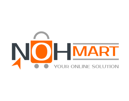 grocery store logo shopping cart and arrow