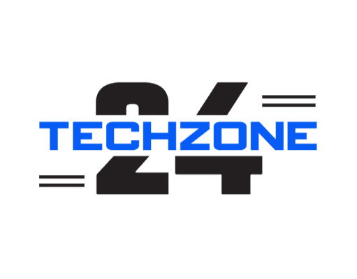 tech logo text in number and line