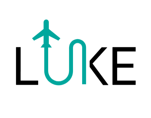 travel logo online airplane forming letters