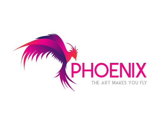 multicolor gradient phoenix