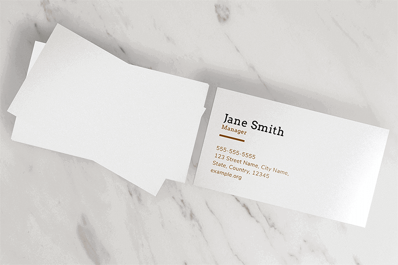 business card