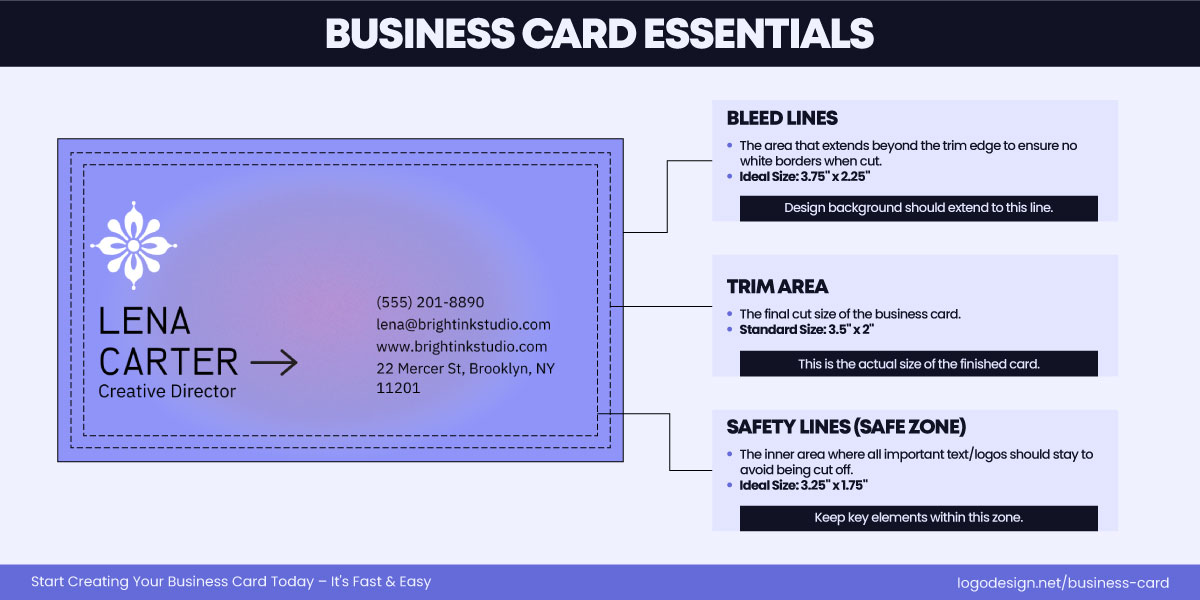 Business Card Essentials - Bleed, Safety, and Trim Business Card Essentials - Bleed, Safety, and Trim