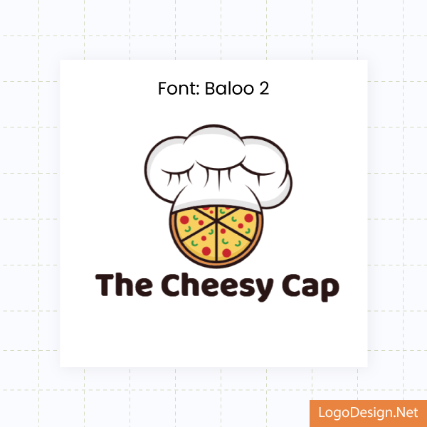 Two frames showing two Cheesy Cap logos with different typography Two frames showing two Cheesy Cap logos with different typography