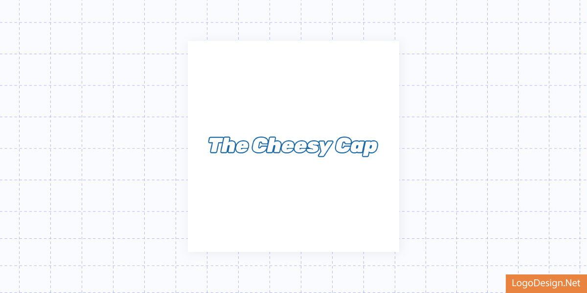This is a logo concept of a cheesy cap with white filling color This is a logo concept of a cheesy cap with white filling color