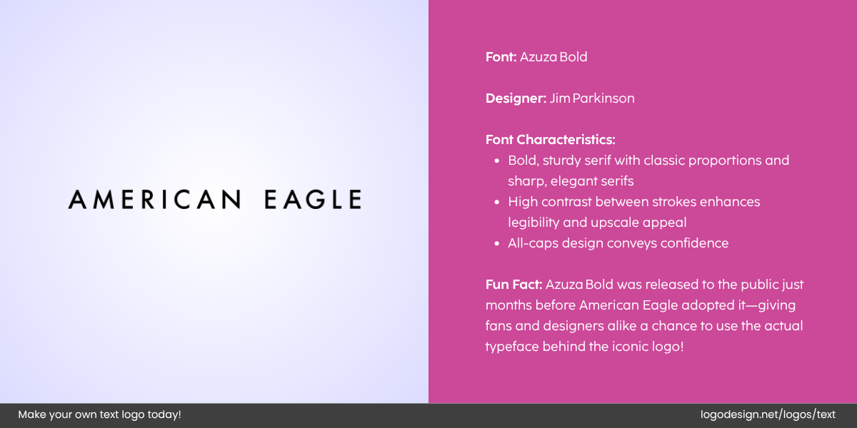 American Eagle Logo Font and Typography American Eagle Logo Font and Typography