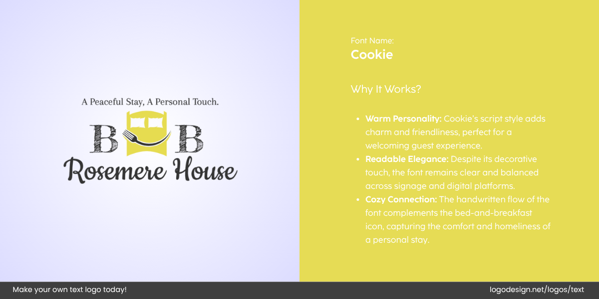 BB Rosemere House Logo Font and Typography BB Rosemere House Logo Font and Typography