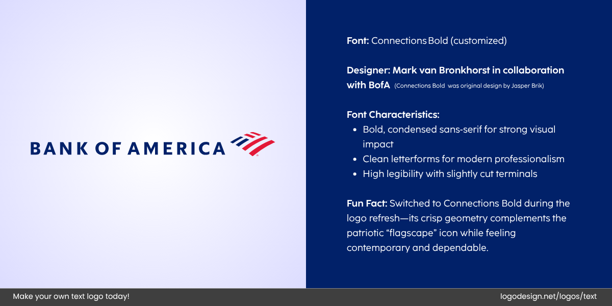 Bank of America Logo Font and Typography Bank of America Logo Font and Typography