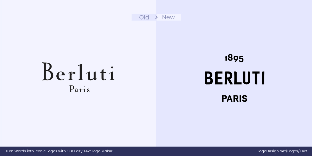 Berluti Logo Before After Berluti Logo Before After
