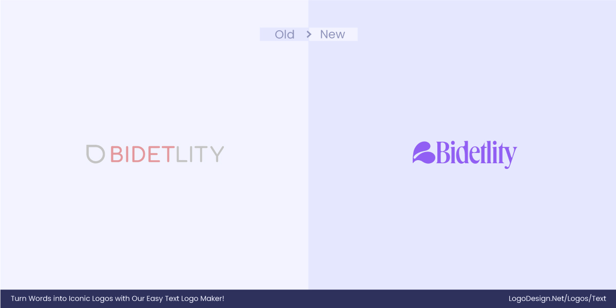 Bidetlity Logo Before After Bidetlity Logo Before After