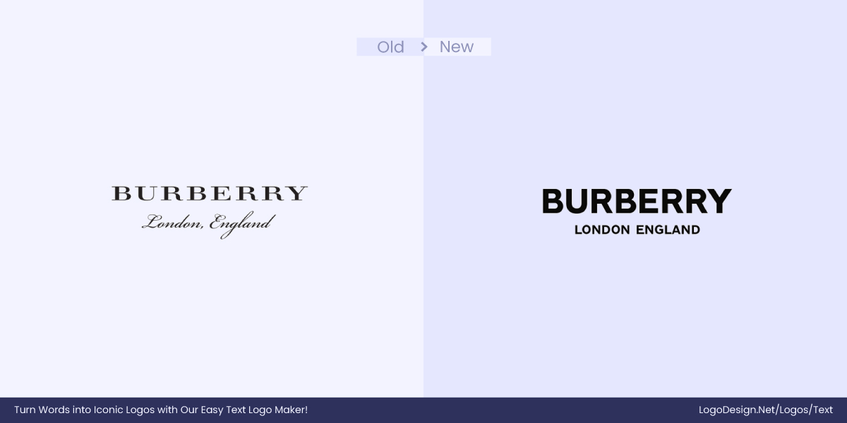 Burberry Logo Before After Burberry Logo Before After