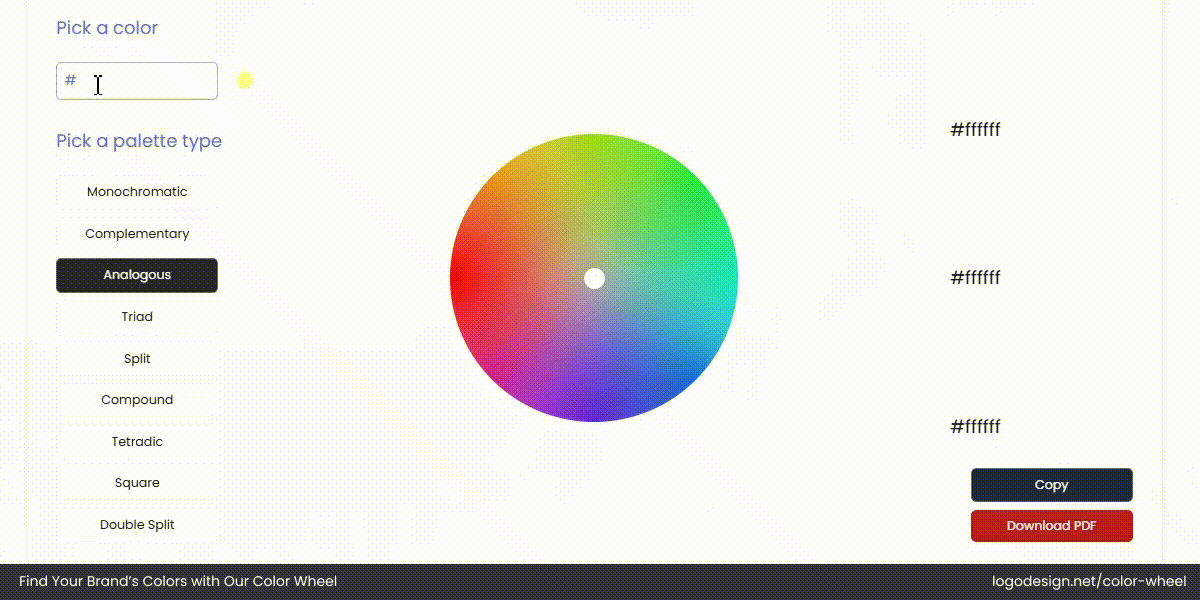 Choose a Primary Color Choose a Primary Color