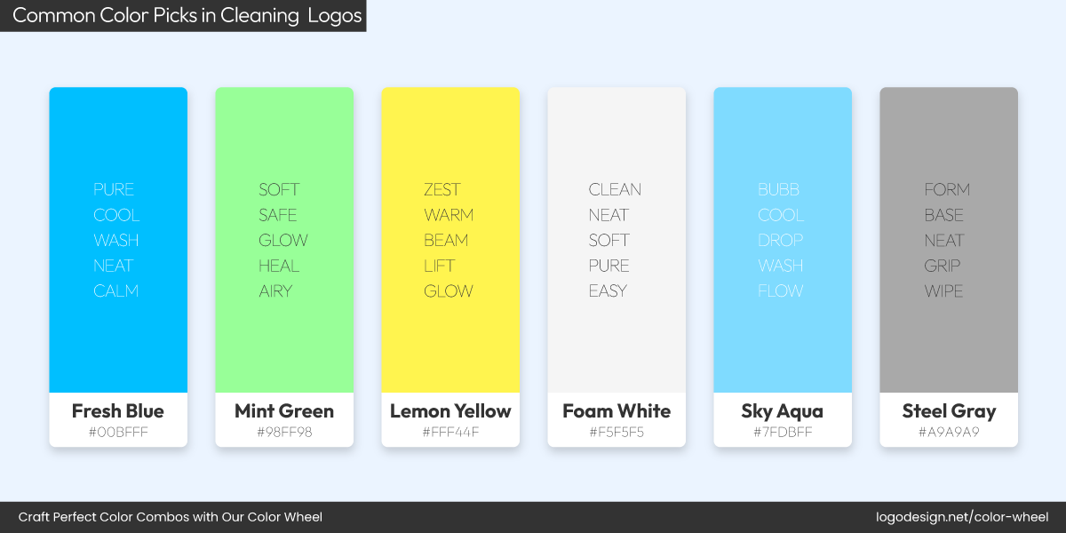 Cleaning Color Palette Cleaning Color Palette
