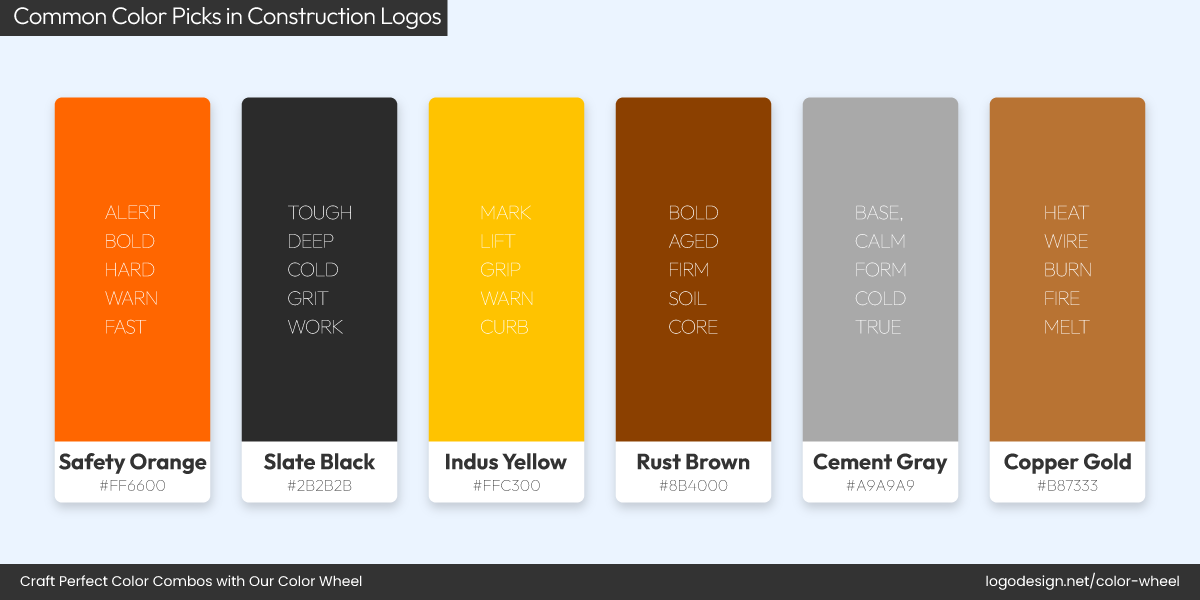 Construction Color Palette Construction Color Palette