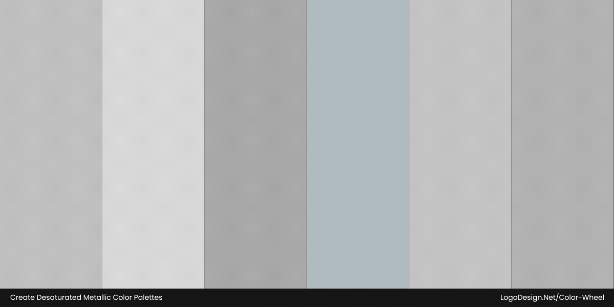 Create desaturated metallic color palettes Create desaturated metallic color palettes