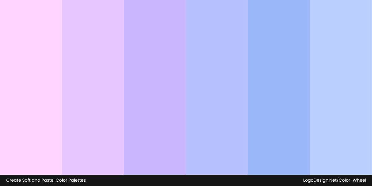 Create soft and pastel color palettes Create soft and pastel color palettes