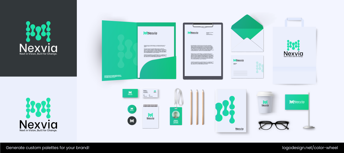 After your logo is ready, you can design custom stationery as well