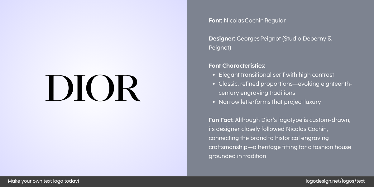 Dior Logo Font and Typography Dior Logo Font and Typography