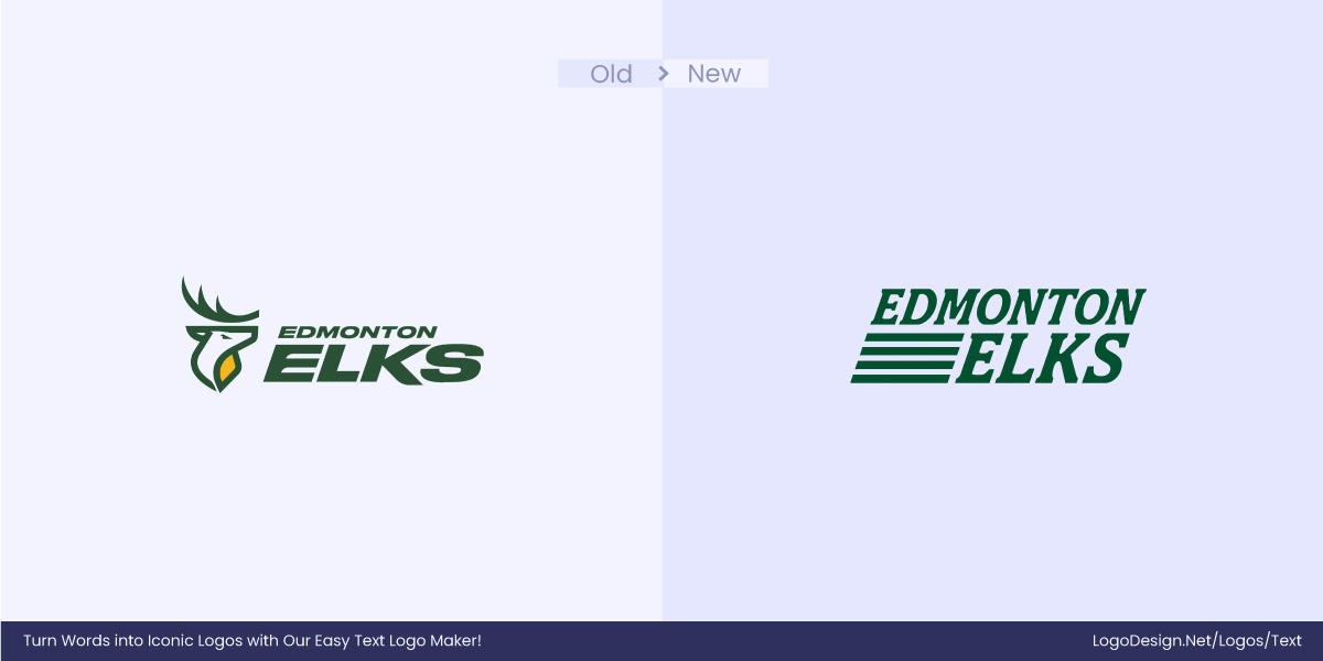 Edmonton Elks Logo Before After Edmonton Elks Logo Before After