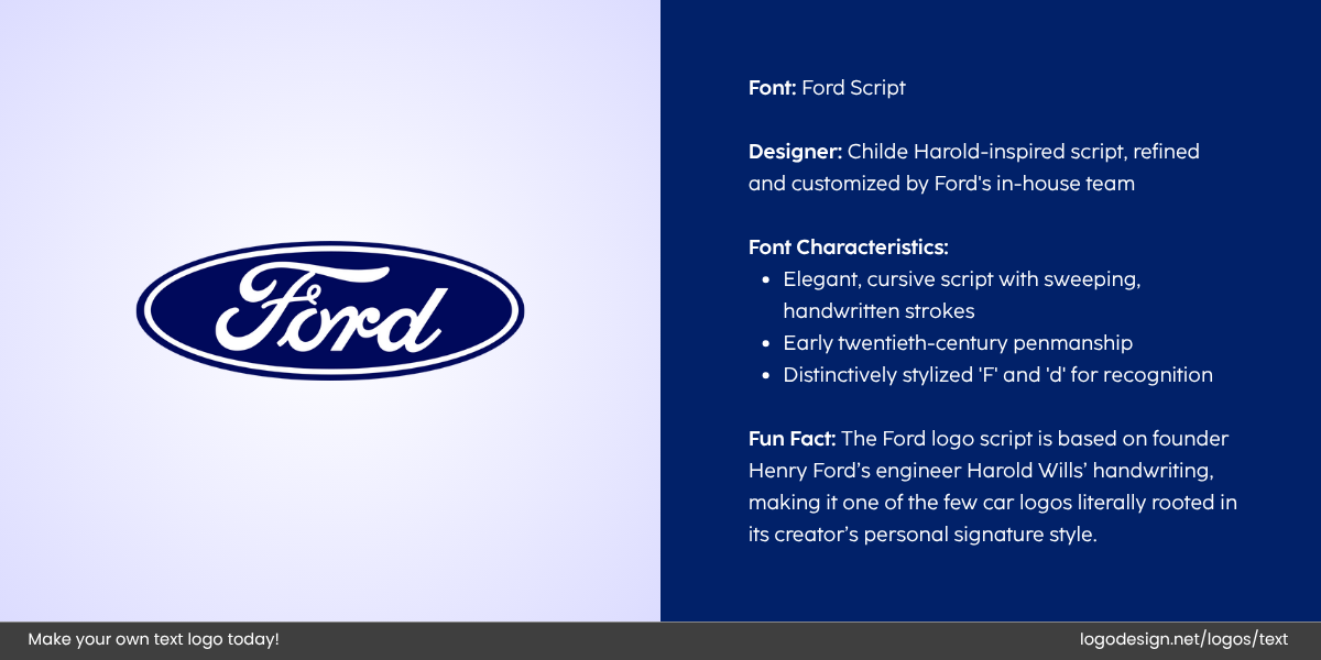 Ford Logo Font and Typography Ford Logo Font and Typography