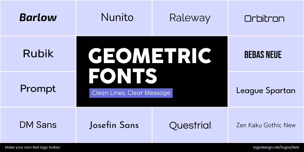 Geometric Fonts Geometric Fonts