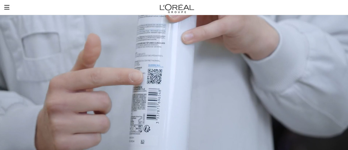 The beauty brand L’Oréal features custom QR codes on all its product packaging The beauty brand L’Oréal features custom QR codes on all its product packaging