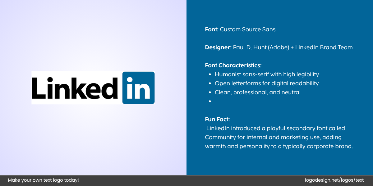 LinkedIn Logo Font and Typography LinkedIn Logo Font and Typography