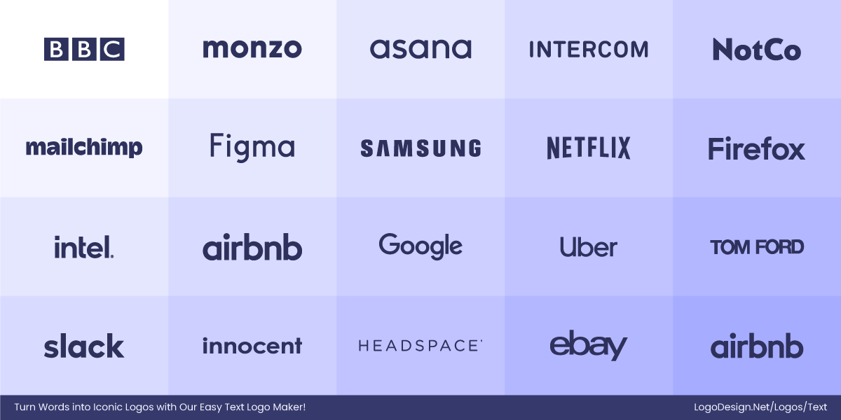 Logos that are using San Serif Fonts Logos that are using San Serif Fonts