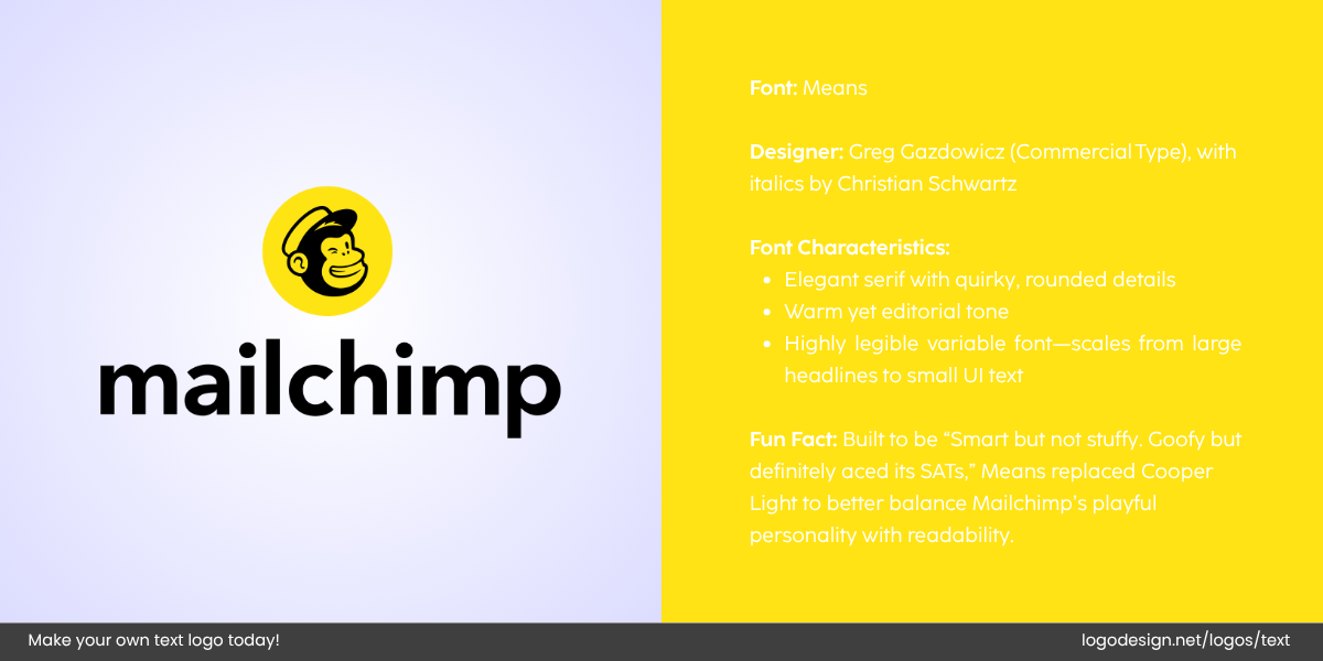 MailChimp Logo Font and Typography MailChimp Logo Font and Typography