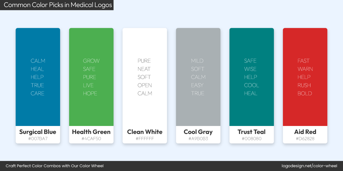 Medical Color Palette Medical Color Palette