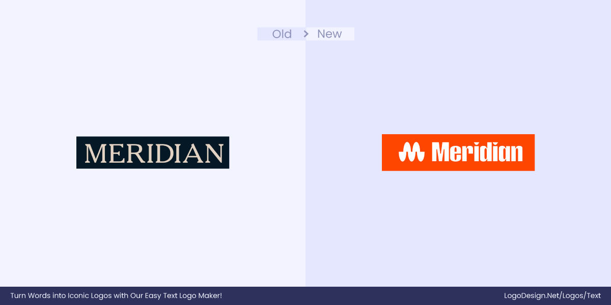 Meridian Logo Before After Meridian Logo Before After