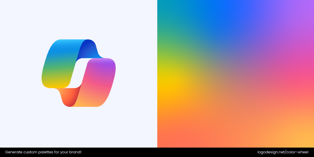 The Microsoft Copilot logo’s blue‑green gradient reflects clarity and innovation
