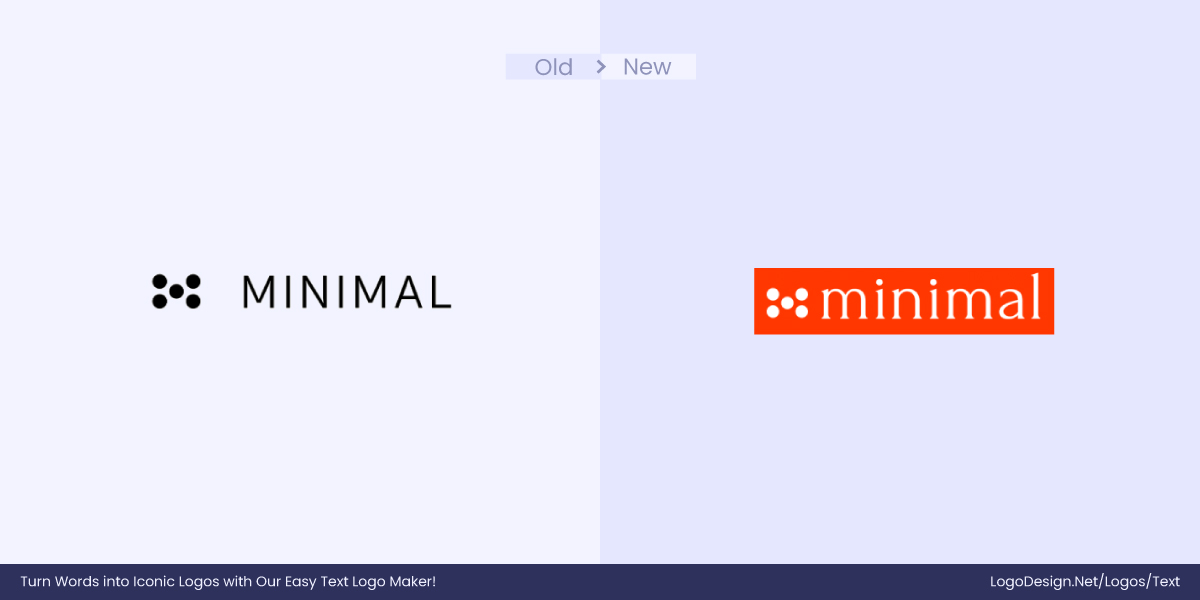 Minimal Company Logo Before After Minimal Company Logo Before After