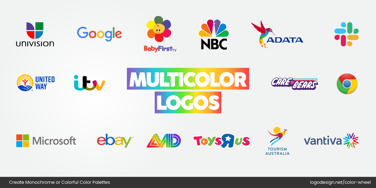 Multicolor logos Multicolor logos