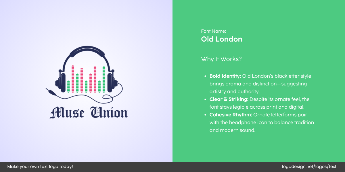 Muse Union Logo Font and Typography Muse Union Logo Font and Typography