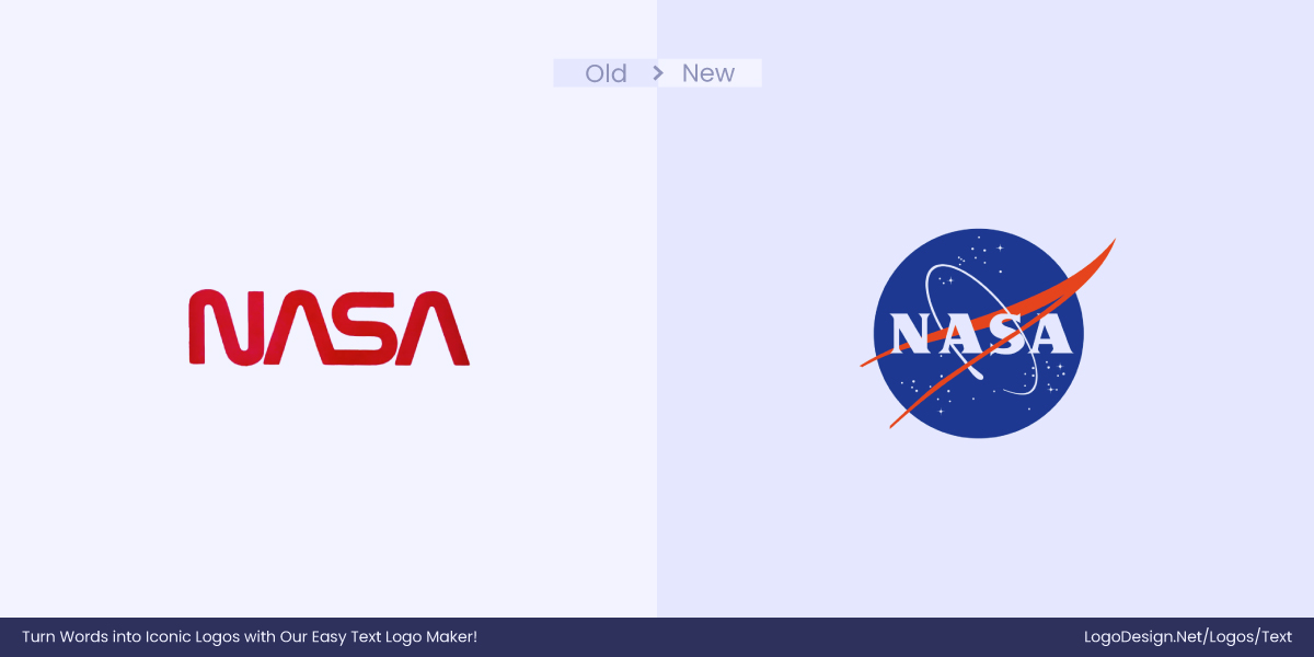 Nasa Logo Before After Nasa Logo Before After